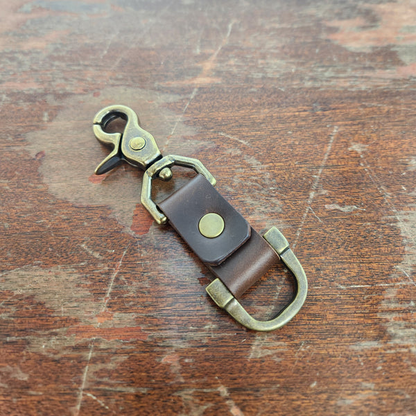 Small Key Clip Brown Chromexcel