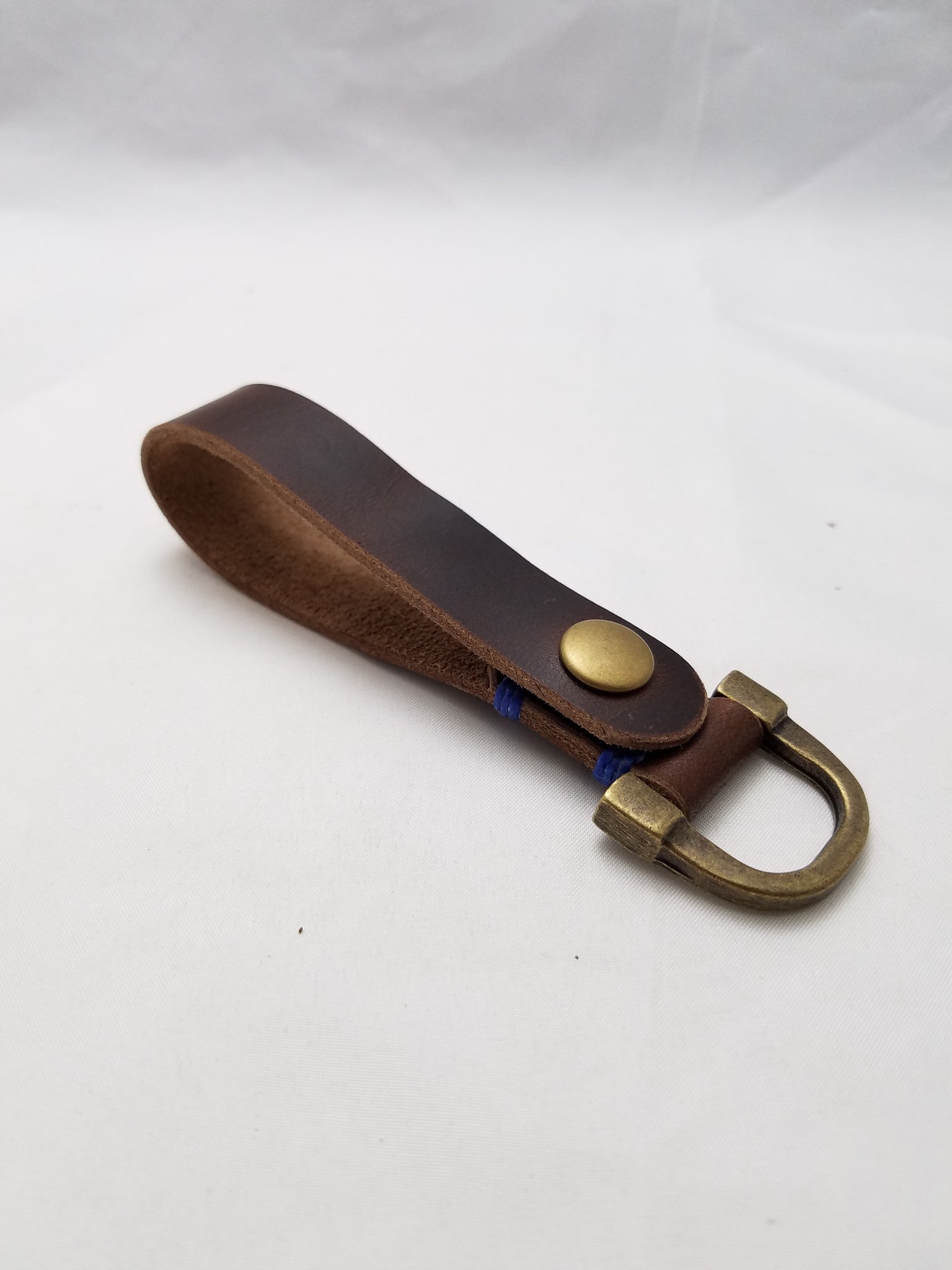 Small Key Clip Havana Brown Chromexcel