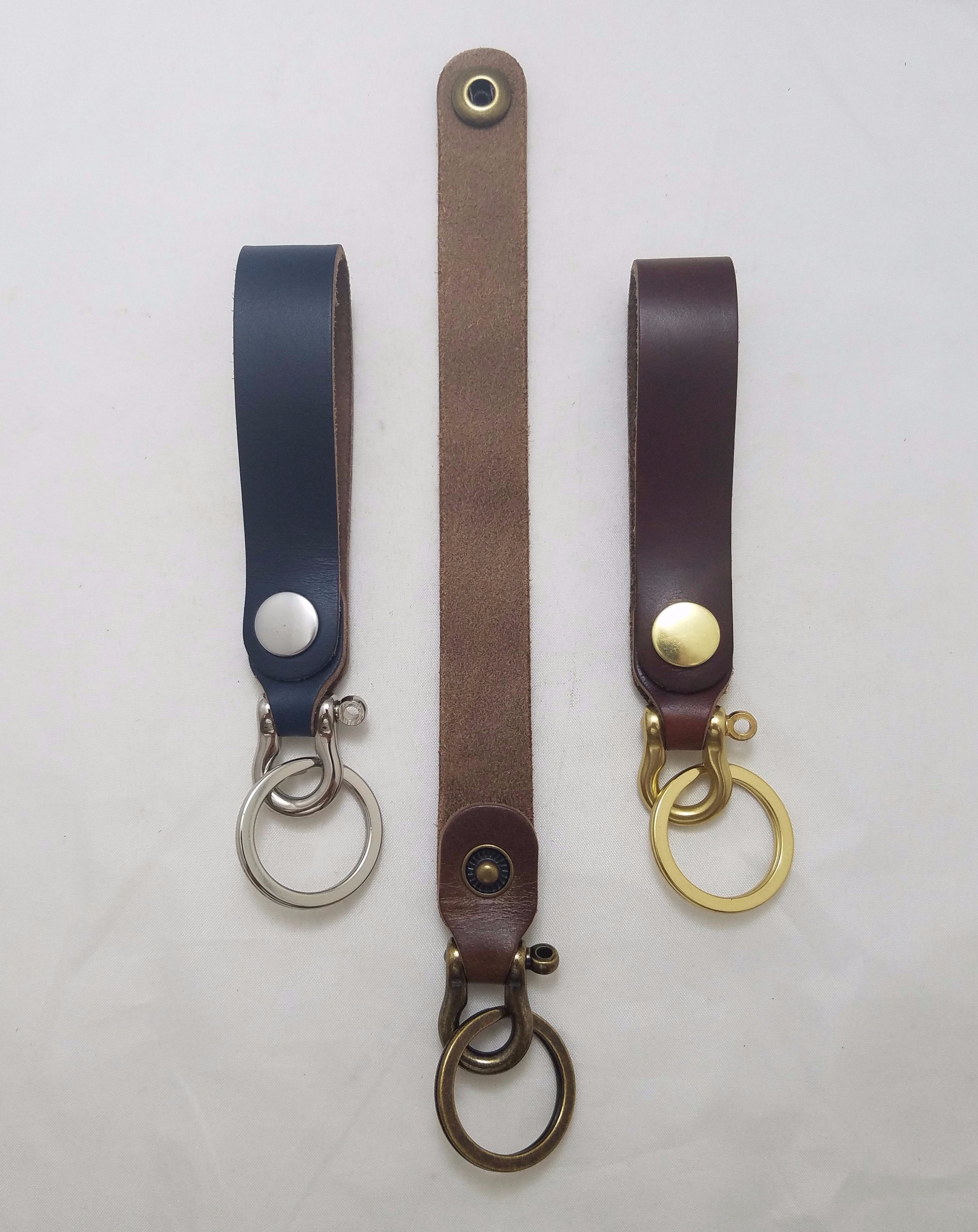 Fabric Horse Belt Loop Key Ring - Black